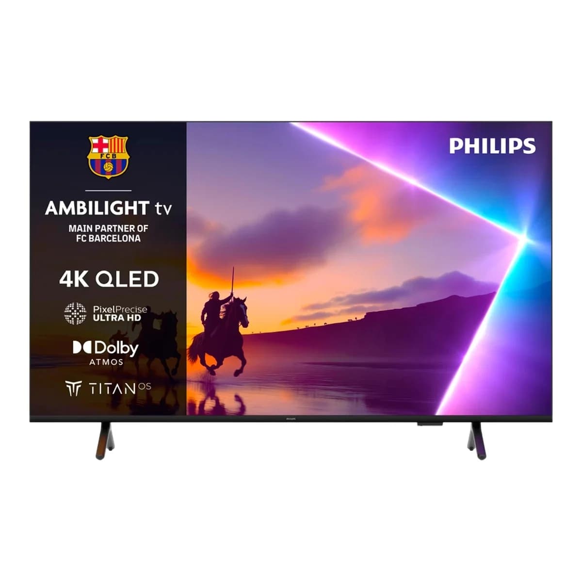 PHILIPS TV 85" 4K QLED 85PUS8510/12, Smart TV, Titan OS, Ambilight, P5 Processor, Dolby Atmos