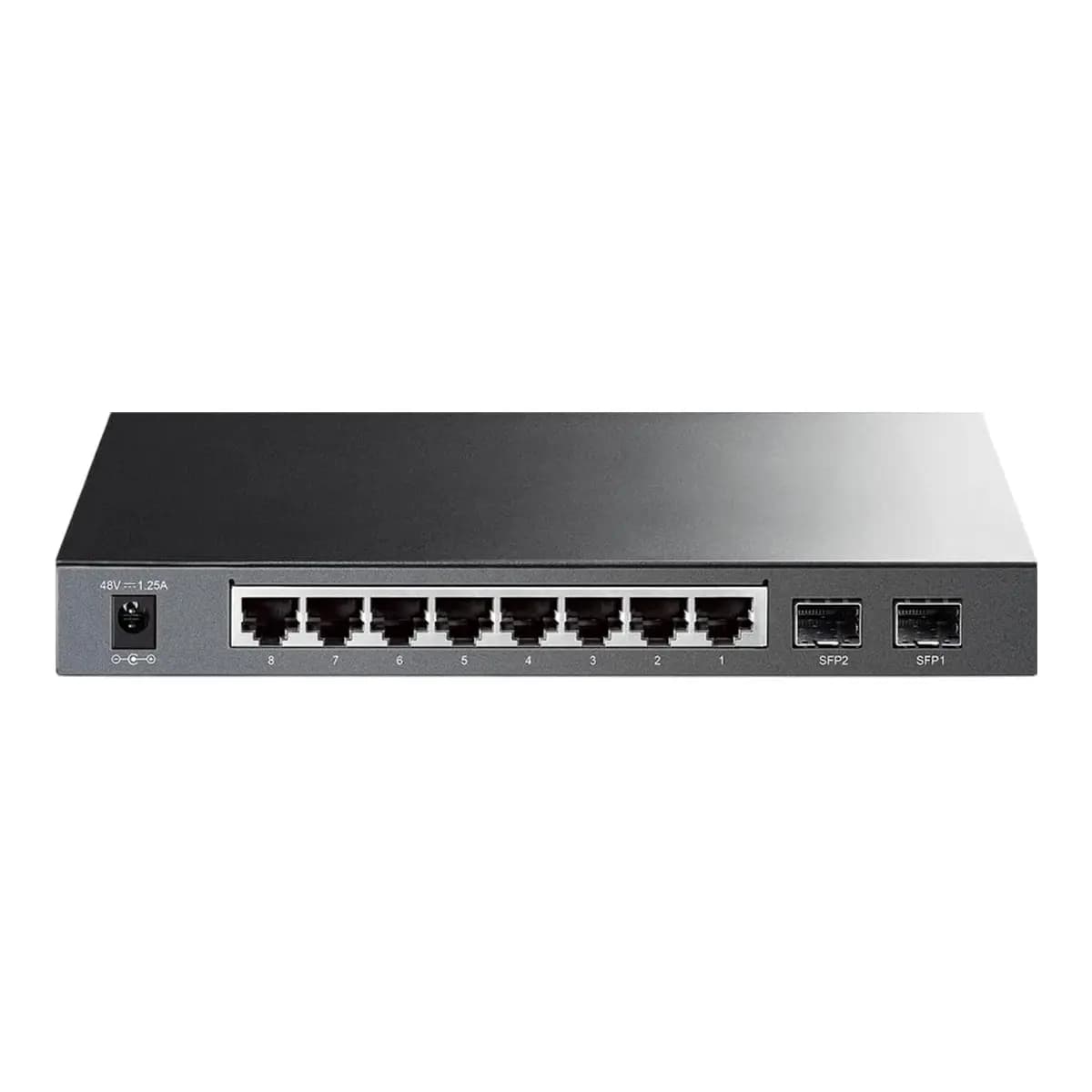 TP-LINK Switch 10-Port Gigabit SG2210P Omada, Smart Managed, 8x PoE+ 61W, 2x SFP, Fanless