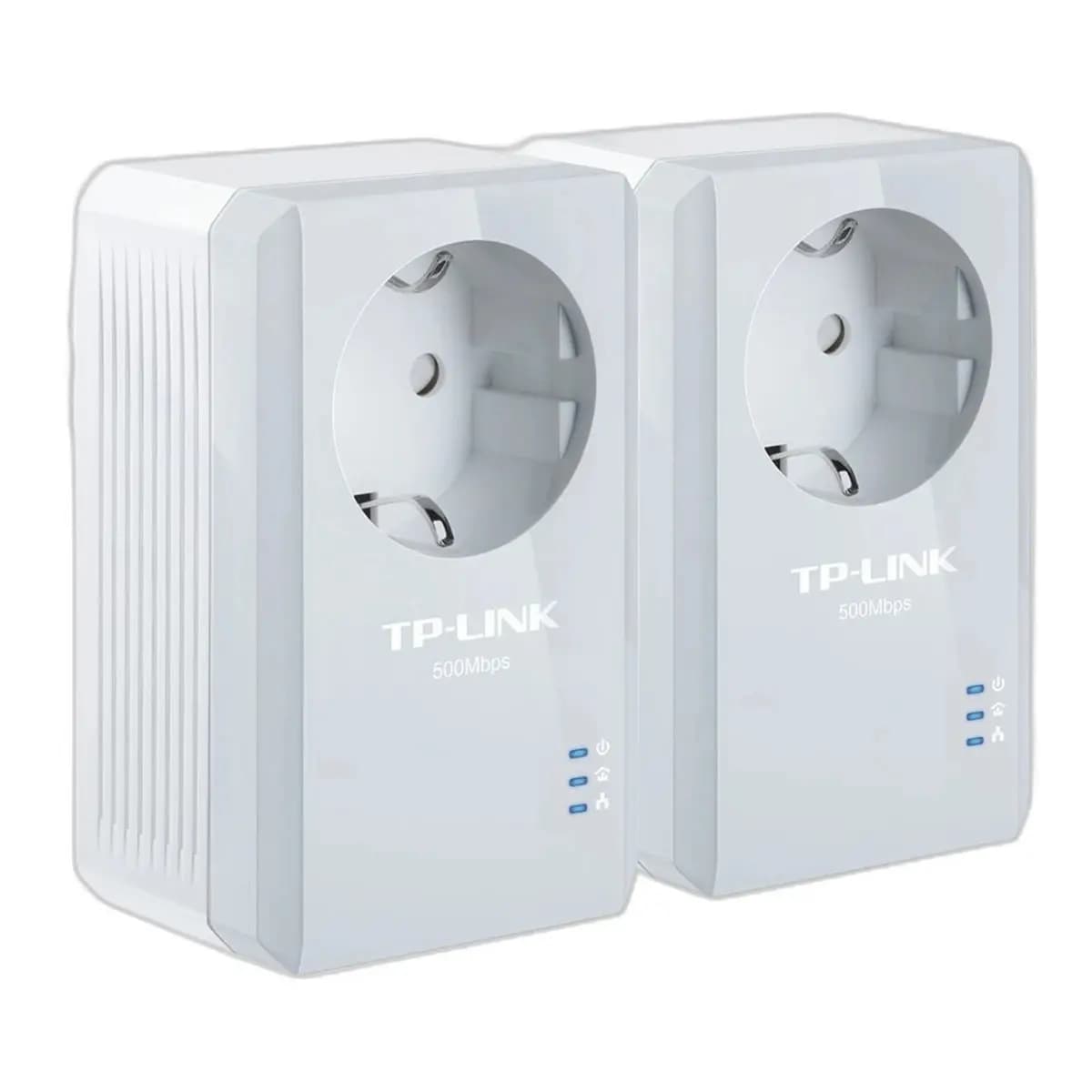 TP-LINK Powerline AV600, Starter Kit, AC Pass Through, Plug & Play, Twin Pack
