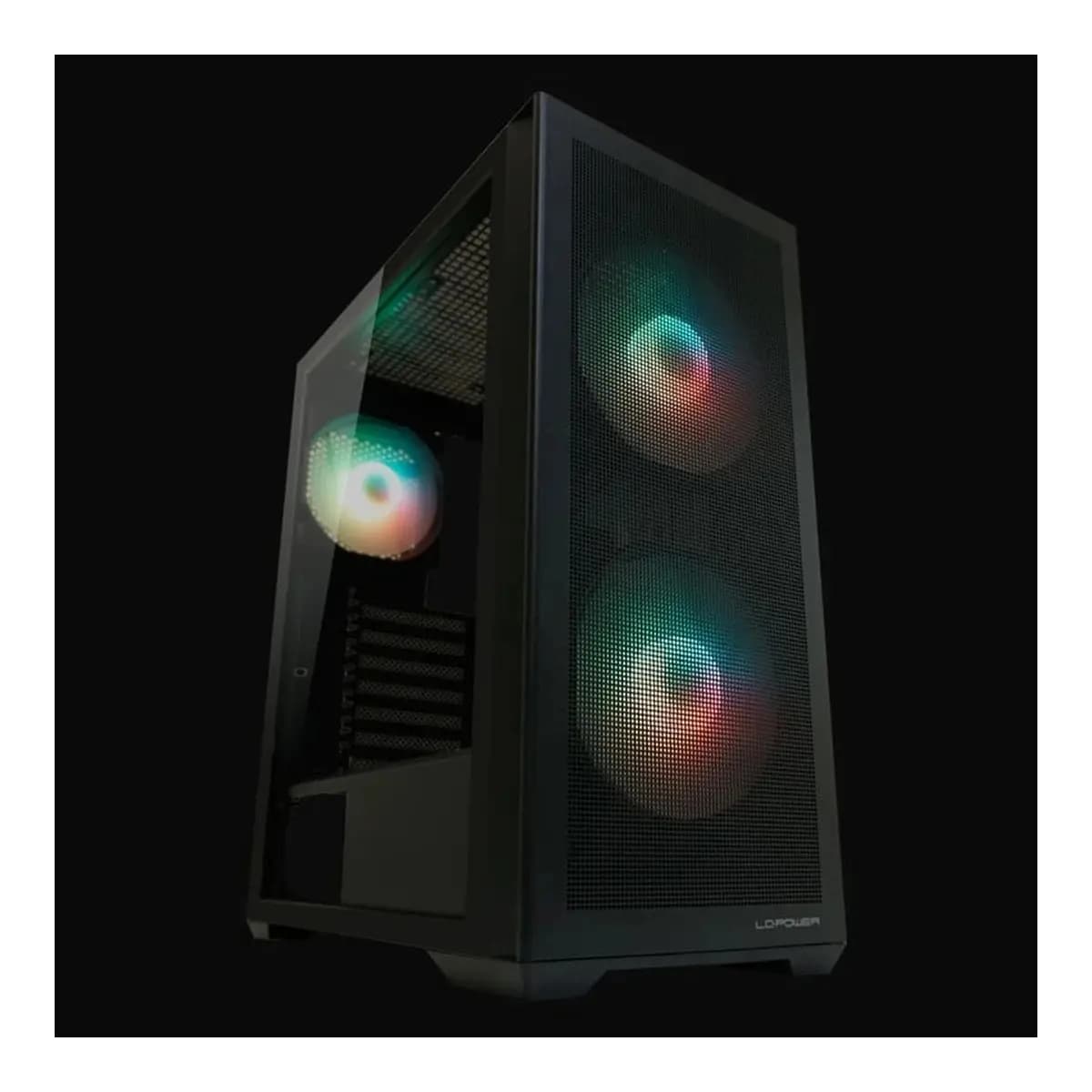 LC-Power Case Gaming 717BMeshwork_L Dark,2x 140mm fan, 1x 120 mm fan
