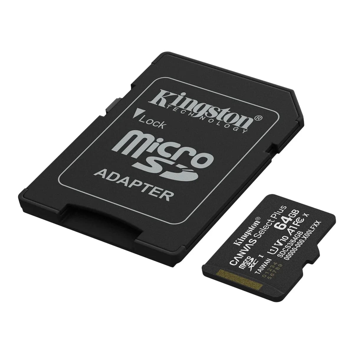 KINGSTON Memorijska kartica microSDXC Canvas Select Plus Gen3 64GB, 100MB/s, Class 10, UHS-I, A1, + Adapter