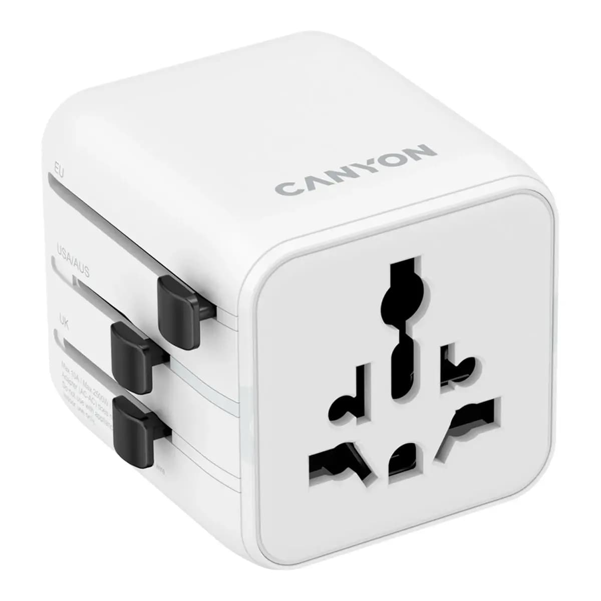 CANYON Putni Adapter CNS-TA1005W OnTour One EU/UK/US/AUS - Bezbrižna Putovanja Svugdje