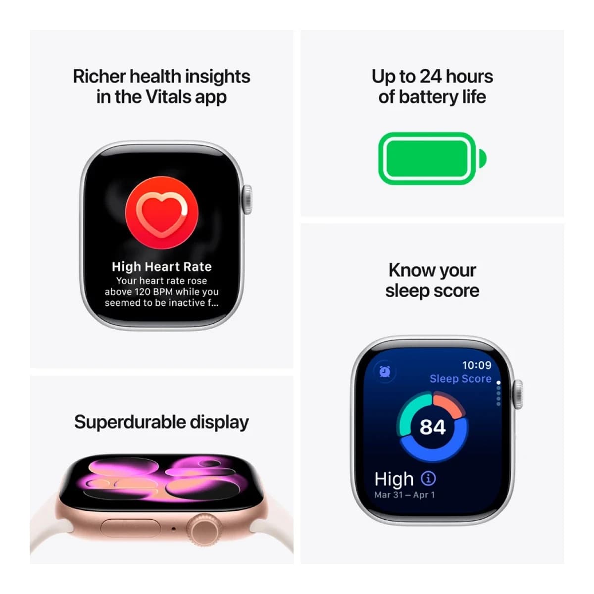 Apple Watch Series 11 GPS 42mm MEQW4ET/A Kućište Aluminij, Crna Sport Narukvica