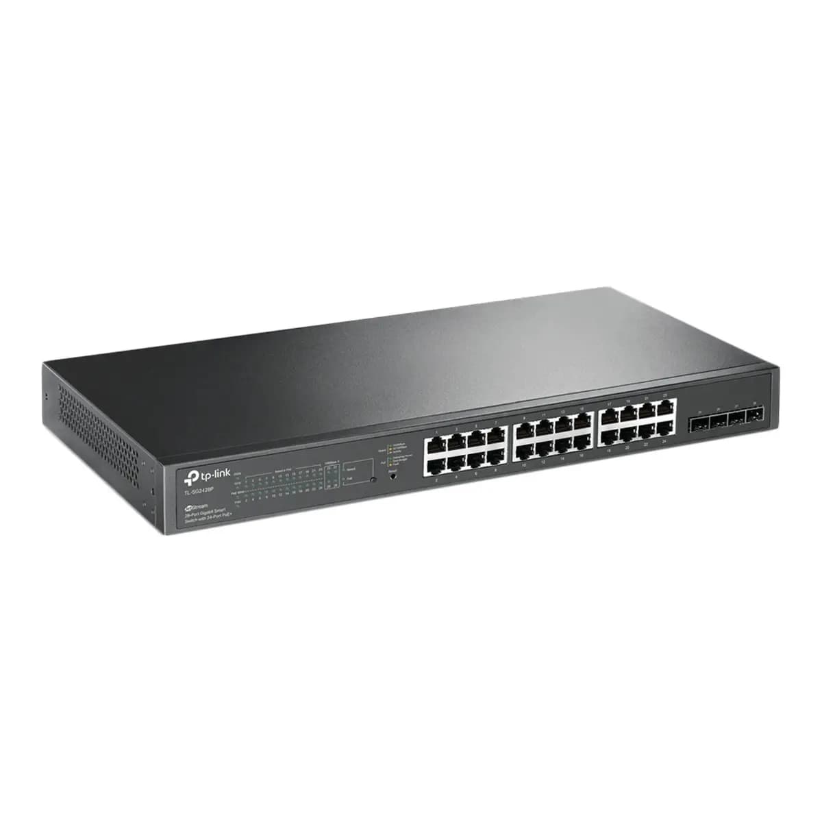 TP-LINK Switch 28-Port Gigabit SG2428P Omada, Smart Managed, 24x PoE+ 250W, 4x SFP, Rackmount