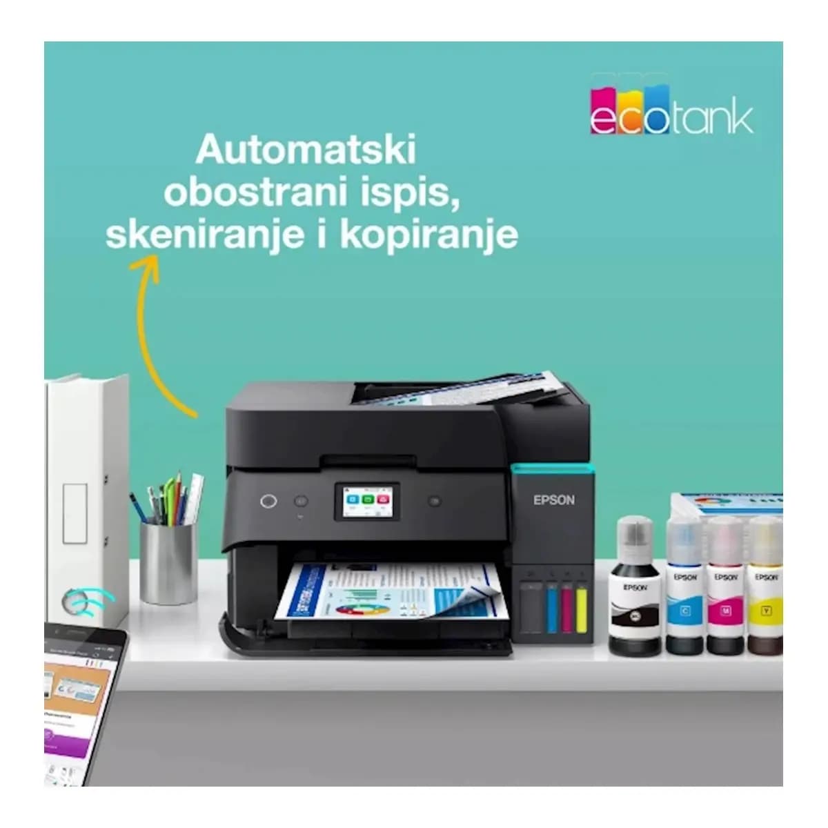 EPSON EcoTank MFP Printer L6390, Print/Scan/Copy/Fax, WiFi/USB/Ethernet, Boja, Duplex, ADF, 35ppm