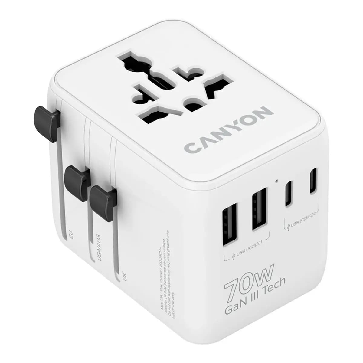 CANYON Adapter OnTour 70W CNS-TA70W1006W Univerzalni Punjač za Sve Utičnice