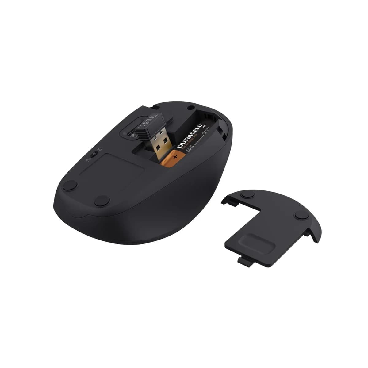YVI+ WIRELESS MOUSE BLACK, crni, 1600 DPI, bežični