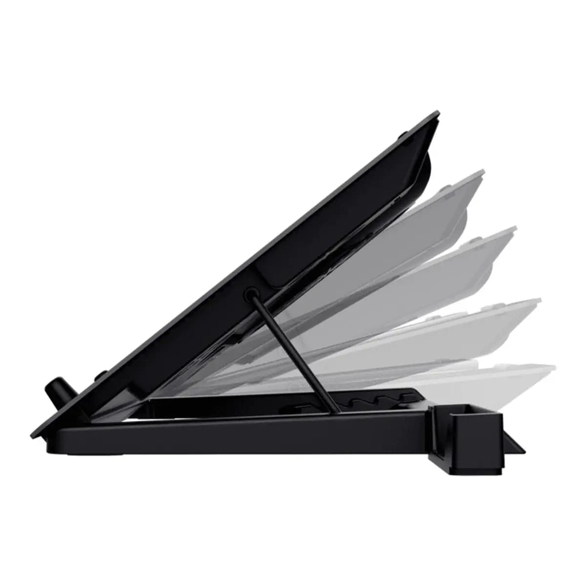 Trust Quno Cooling Stand LED GXT 1125 Laptop cooling stand sa 5 ventilatora + stalak za telefon