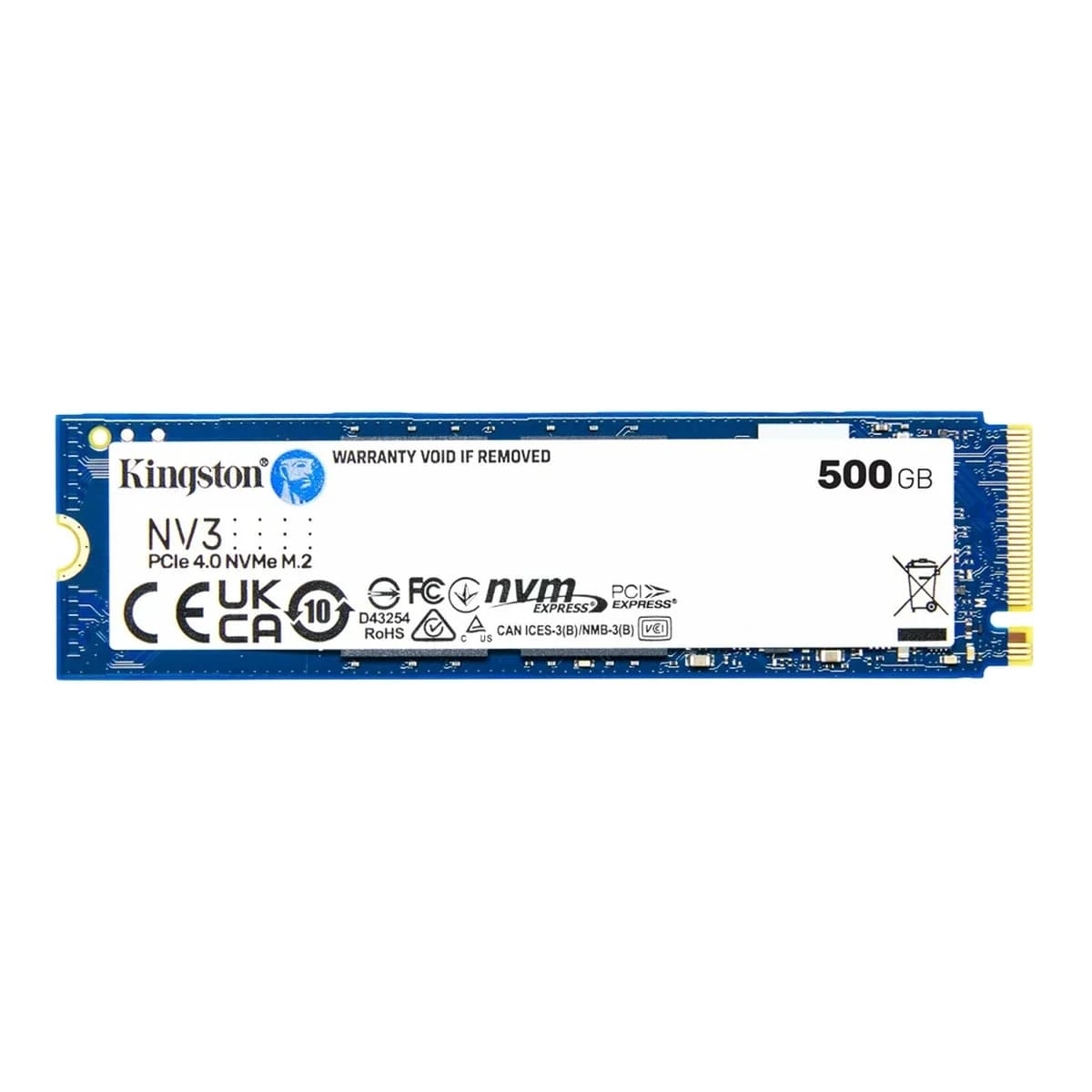 KINGSTON SSD 500GB NV3, NVMe M.2 PCIe 4.0, 5000/3000 MB/s