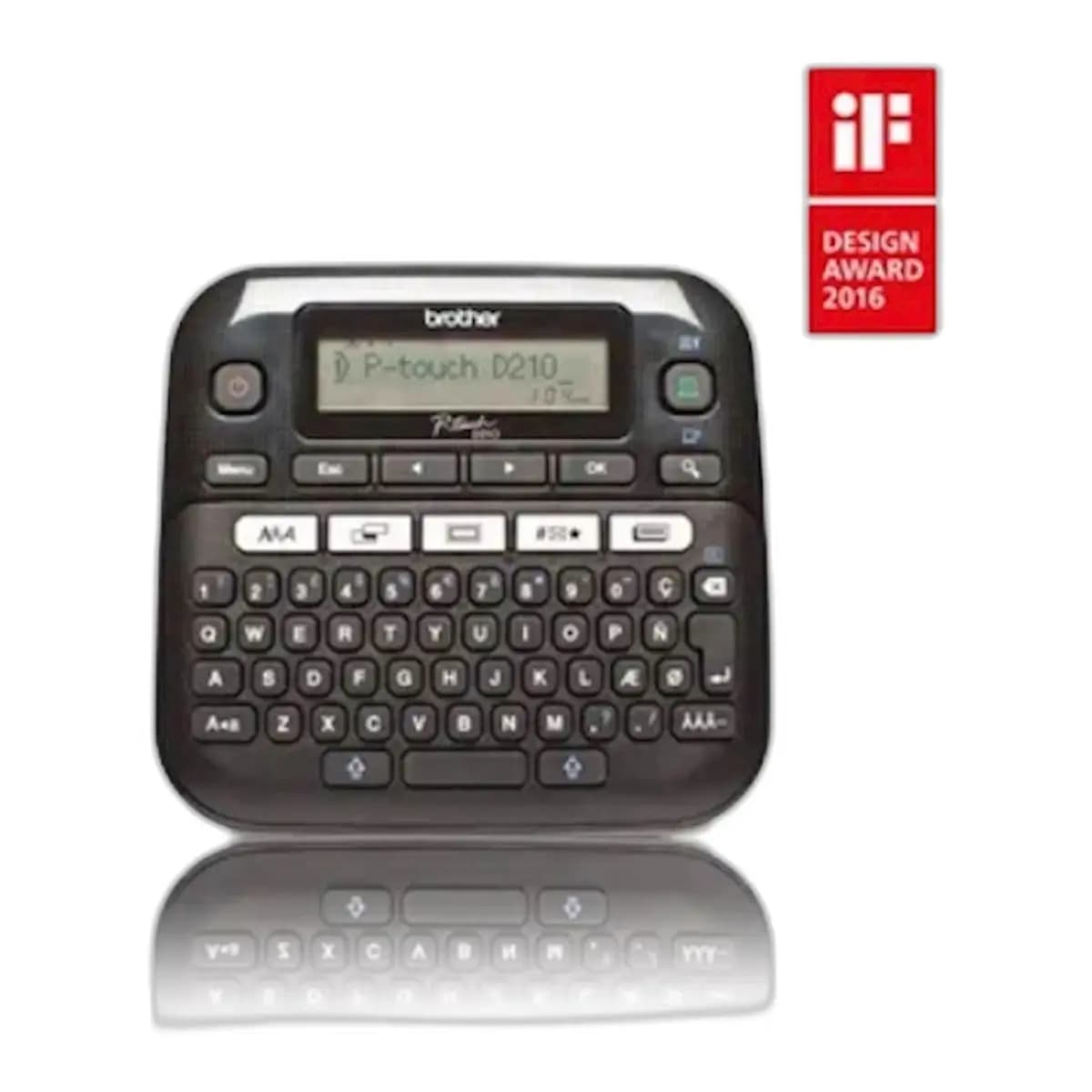 BROTHER Termalni Printer za naljepnice PT-D210, LCD, USB, Rezač, 12mm traka