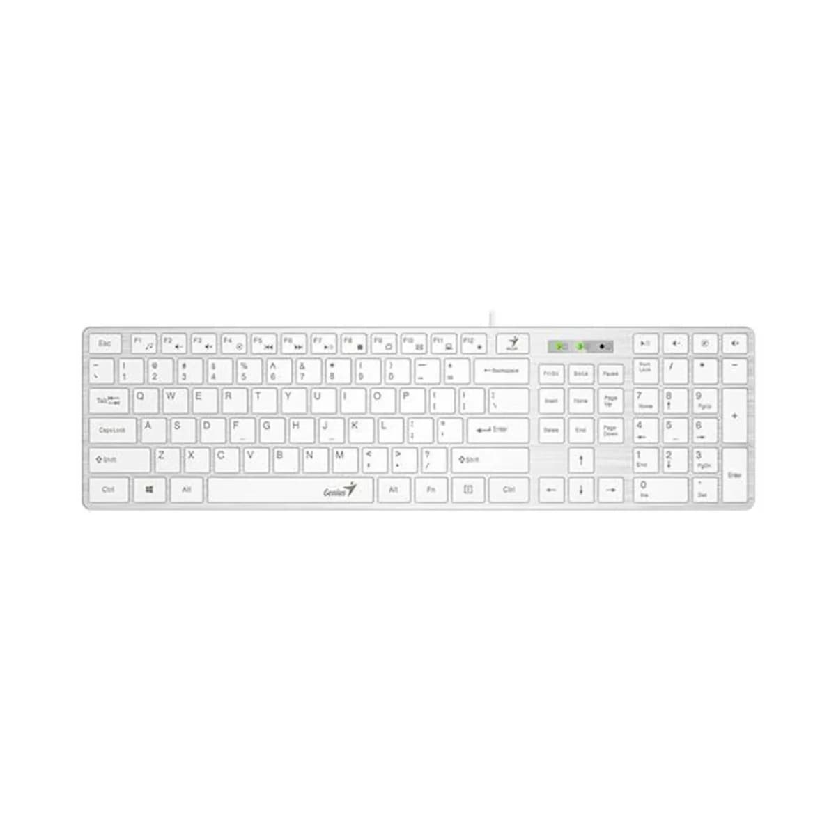 Genius SlimStar 126 tastatura USB veza, low-profile tipke, bijela