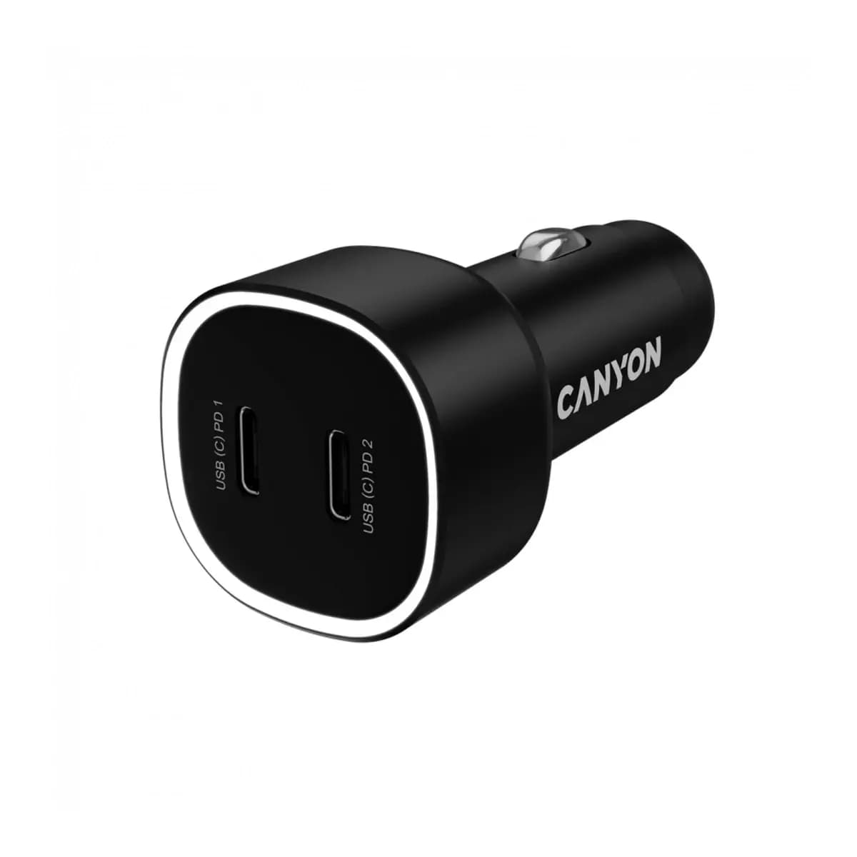 CANYON Punjač za Auto OnDrive 60 PD 60W 2xUSB-C Crni