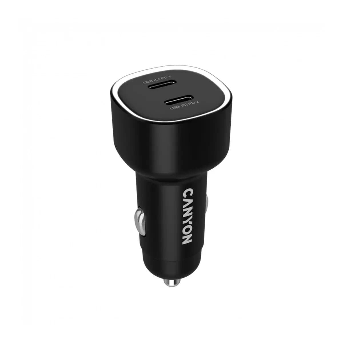 CANYON Punjač za Auto OnDrive 60 PD 60W 2xUSB-C Crni