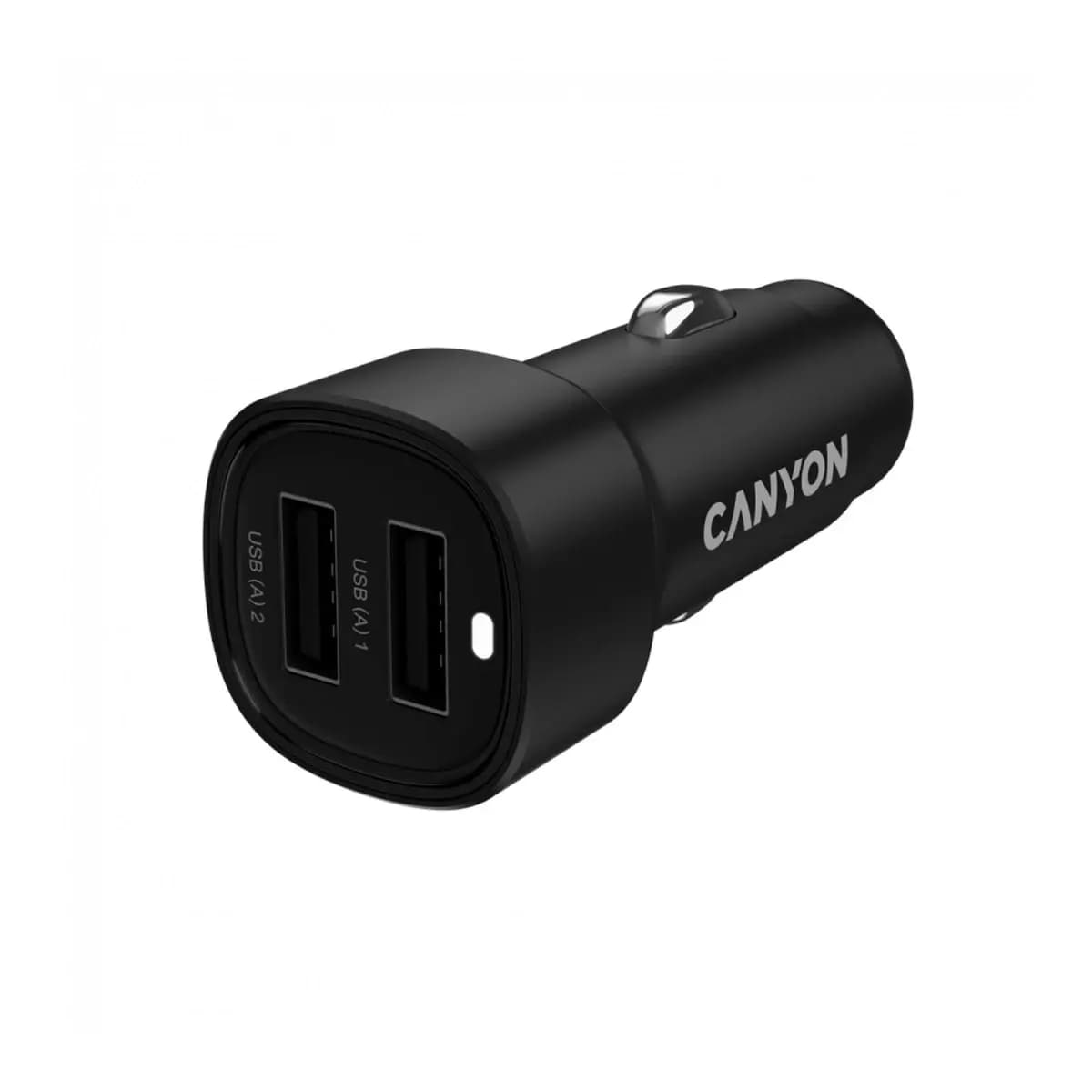 CANYON punjač za auto OnDrive 24 24W 2xUSB-A Crna