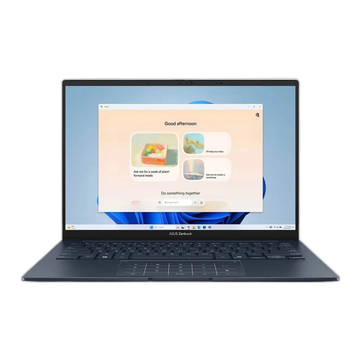 ASUS Laptop Zenbook 14 UX3405CA-QL596 14" Intel Core Ultra 7 255H, 1TB SSD, 16GB RAM, DOS, Plava, Intel Arc Graphics