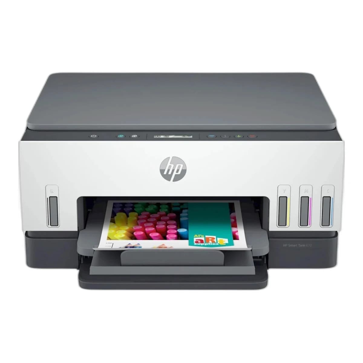 HP InkJet Printer MFP Smart Tank 670, Print/Scan/Copy, WiFi/USB, Duplex
