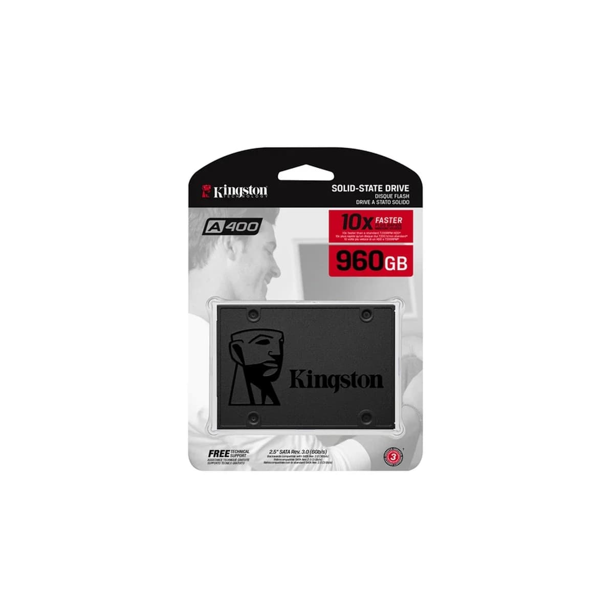 KINGSTON SSD 960GB A400, SATA 2.5", 500/450 MB/s