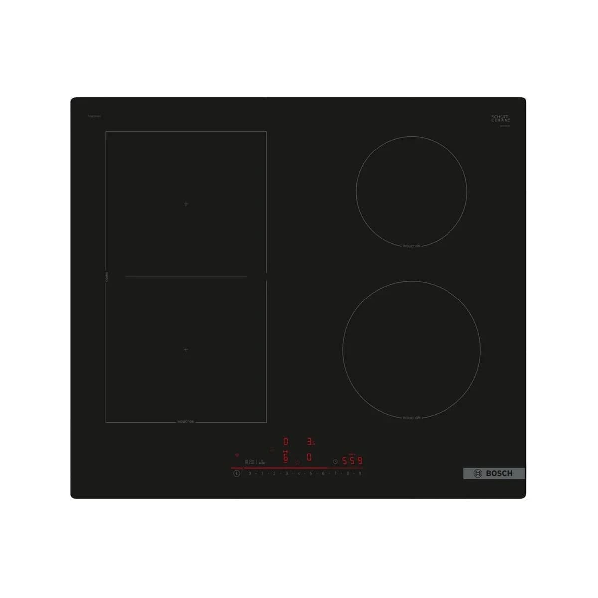 BOSCH indukcijska ploča Serie 6|, DirectSelect,CombiZone,SmartHoodAutomatic