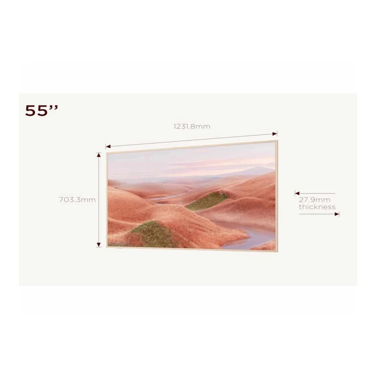 TCL TV 55" 4K QLED 55A300W, Smart TV, Google OS, 144Hz, Dolby Atmos, HDMI 2.1