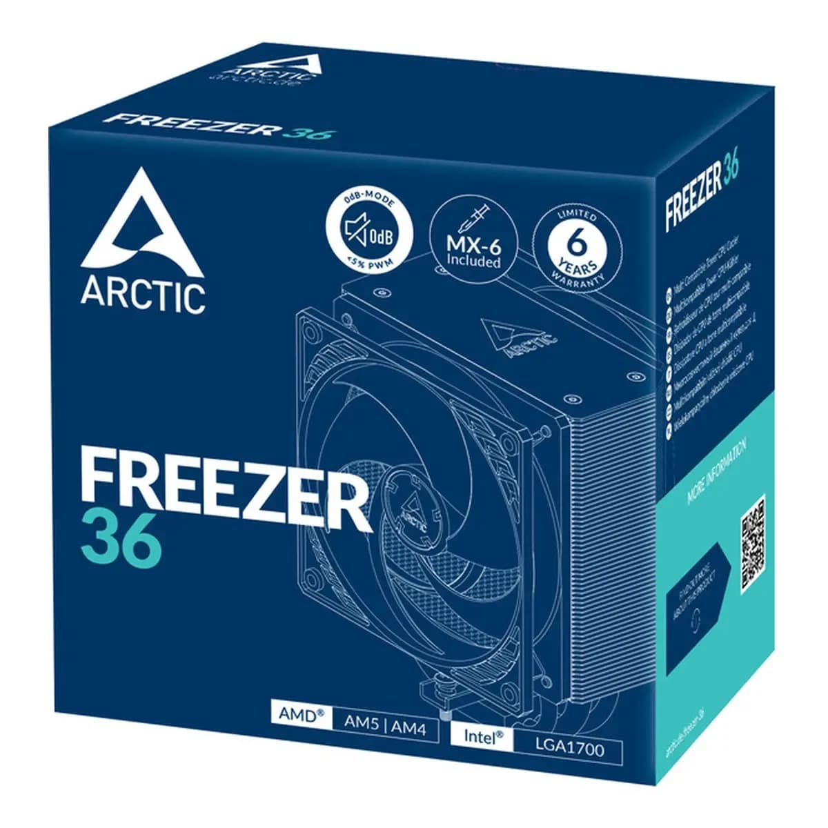 Arctic Freezer 36, CPU cooler1851, 1700, AM4, AM5