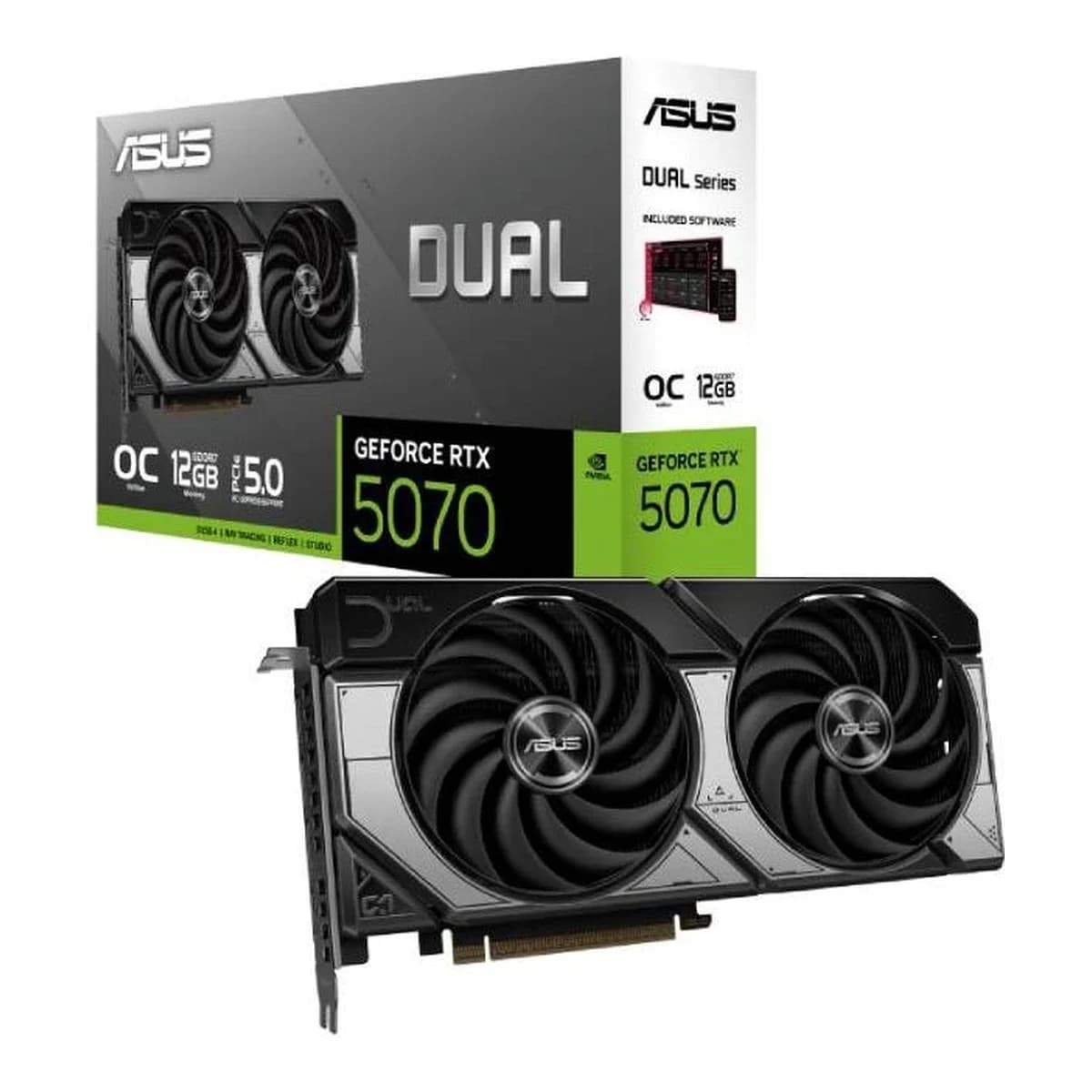 ASUS VGA DUAL-RTX5070-O12G 12GB GDDR7 , 192-bit, 3x DP, 1x HDMI