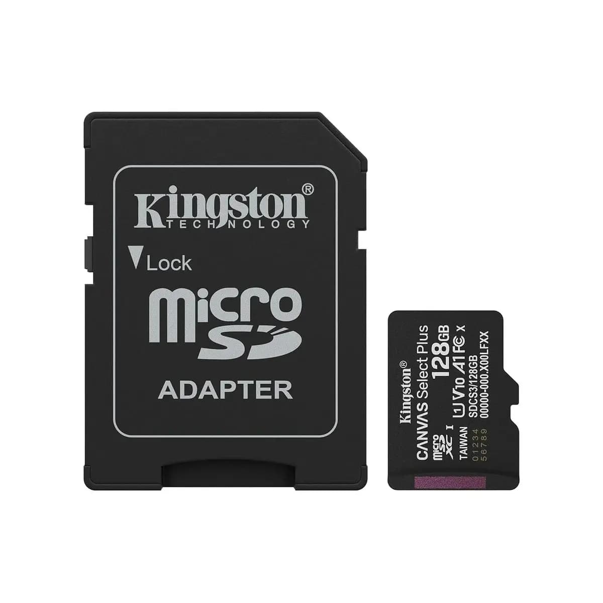 KINGSTON Memorijska kartica MicroSDXC Canvas Select Plus Gen3, 128GB, 150MB/s, A1, + Adapter
