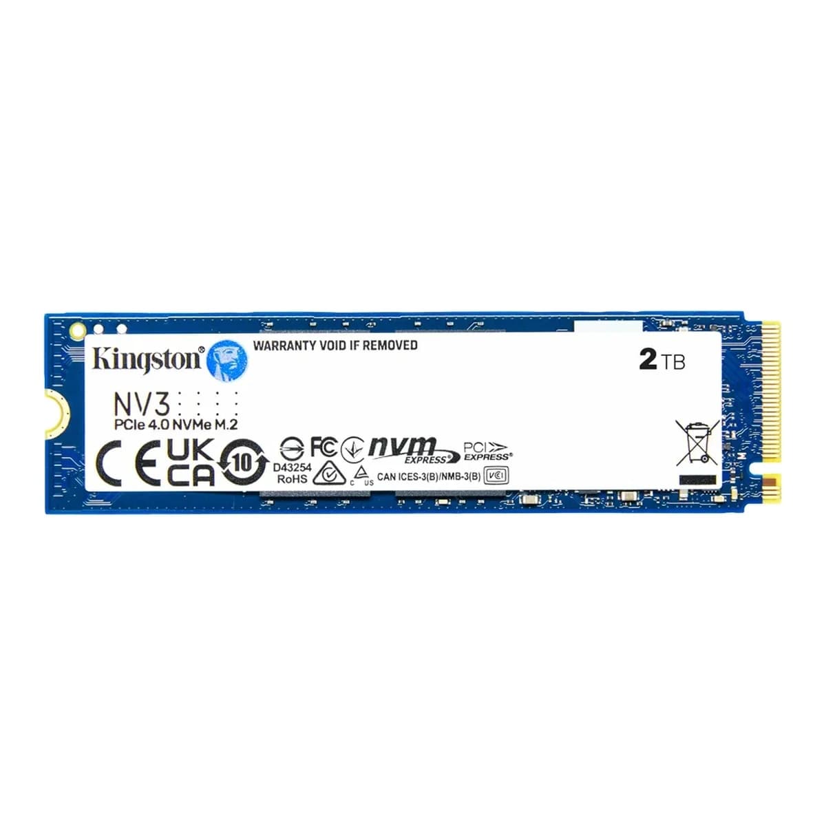 KINGSTON SSD 2TB NV3, NVMe M.2 PCIe 4.0, 6000/5000 MB/s