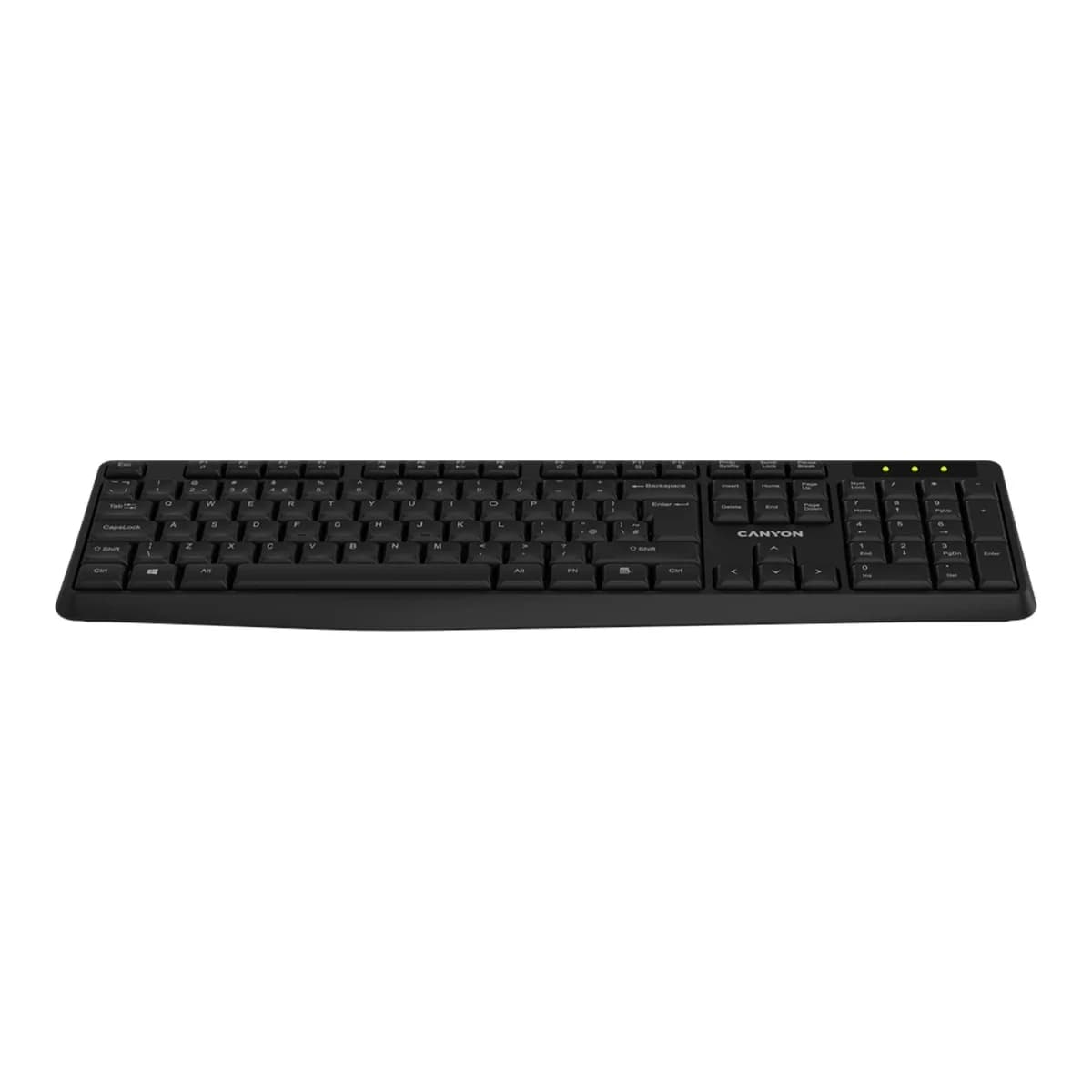CANYON Tastatura Bezicna Membranska KB-W01, 2.4GHz, Full-Size, Spill Resistant