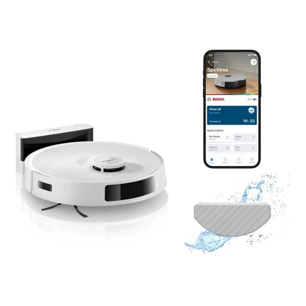 BOSCH Robotski UsisivačSpotless, 11.000 Pa 360 LiDAR navigacija...