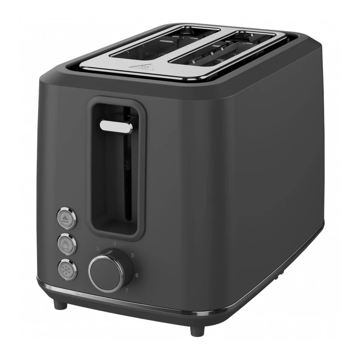 AENO Toster Electric Toaster Grey, 1080W, 2 utora, 7 nivoa pečenja, Funkcije odmrzavanja i podgrijavanja
