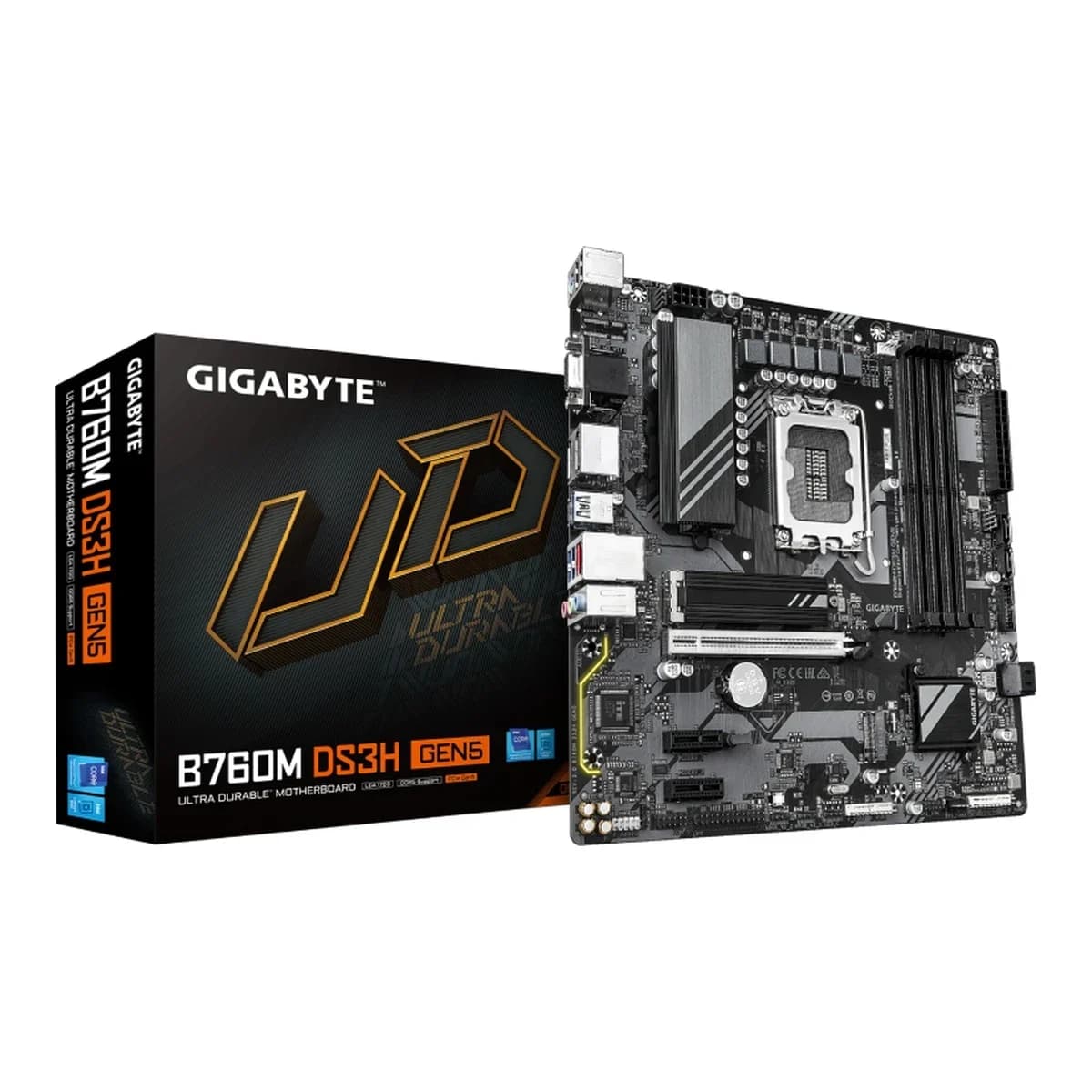 Gigabyte MB B760M DS3H GEN5 LGA1700; 4xDDR5; 2xM.2,4xSATA 12xUSB; D-Sub, HDMI, 2xDP; mATX