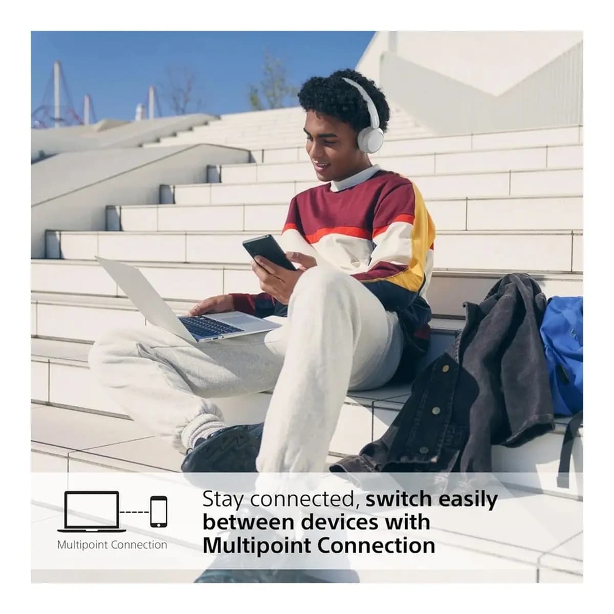 Sony Slušalice CH520 White Wireless