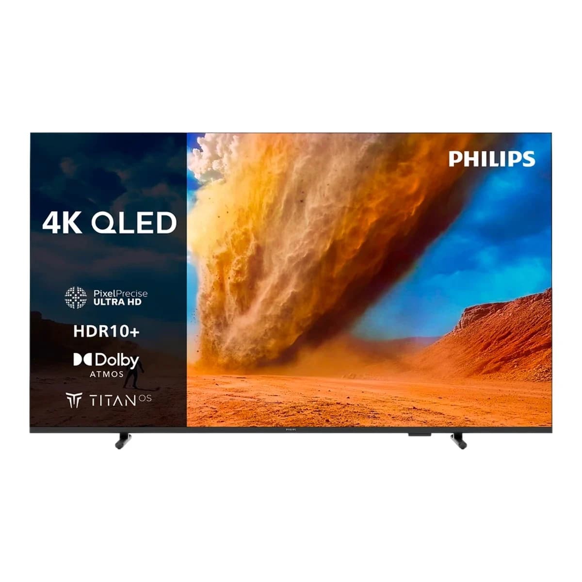 PHILIPS TV 75" 4K QLED 75PUS7810, Smart TV, Titan OS, HDR10+, Pixel Precise Ultra HD, Dolby Atmos