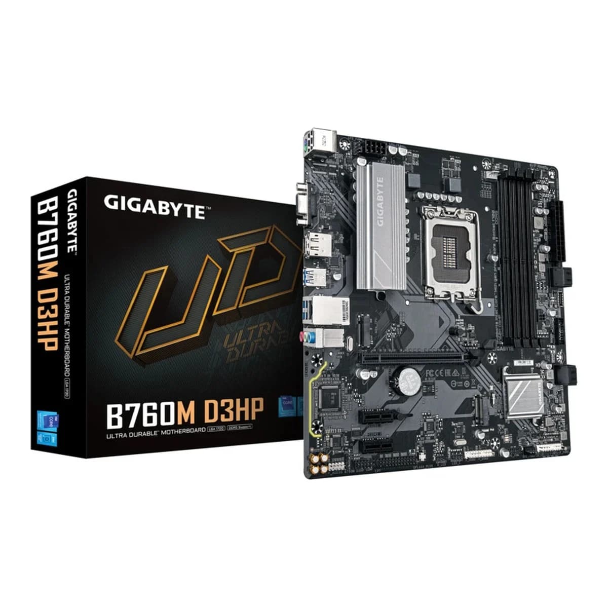 Gigabyte MB B760M D3HP LGA1700; 4xDDR5; 2xM.2,4xSATA HDMI, DP, D-Sub,LAN chip,12x USB, mATX