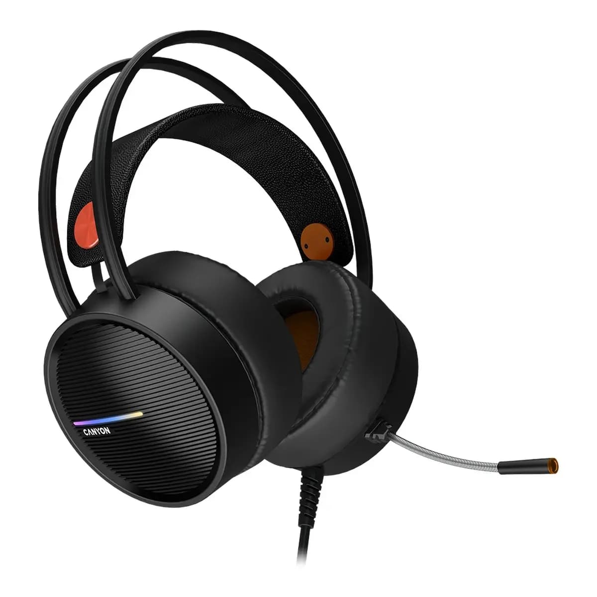 CANYON INTERCEPTOR GH-8A Gaming headset 3.5mm jack plus USB connector for LED backlight adjustable microphone