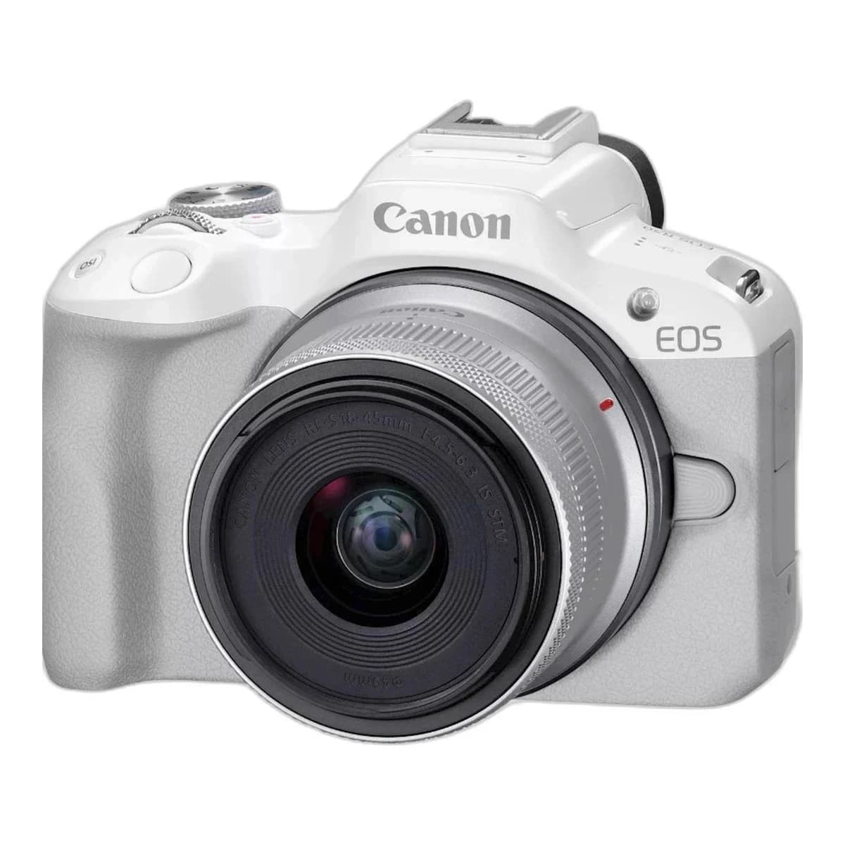 Canon EOS R50 Fotoaparat RFS18 45mm 24.2MP 4K Video Bijeli