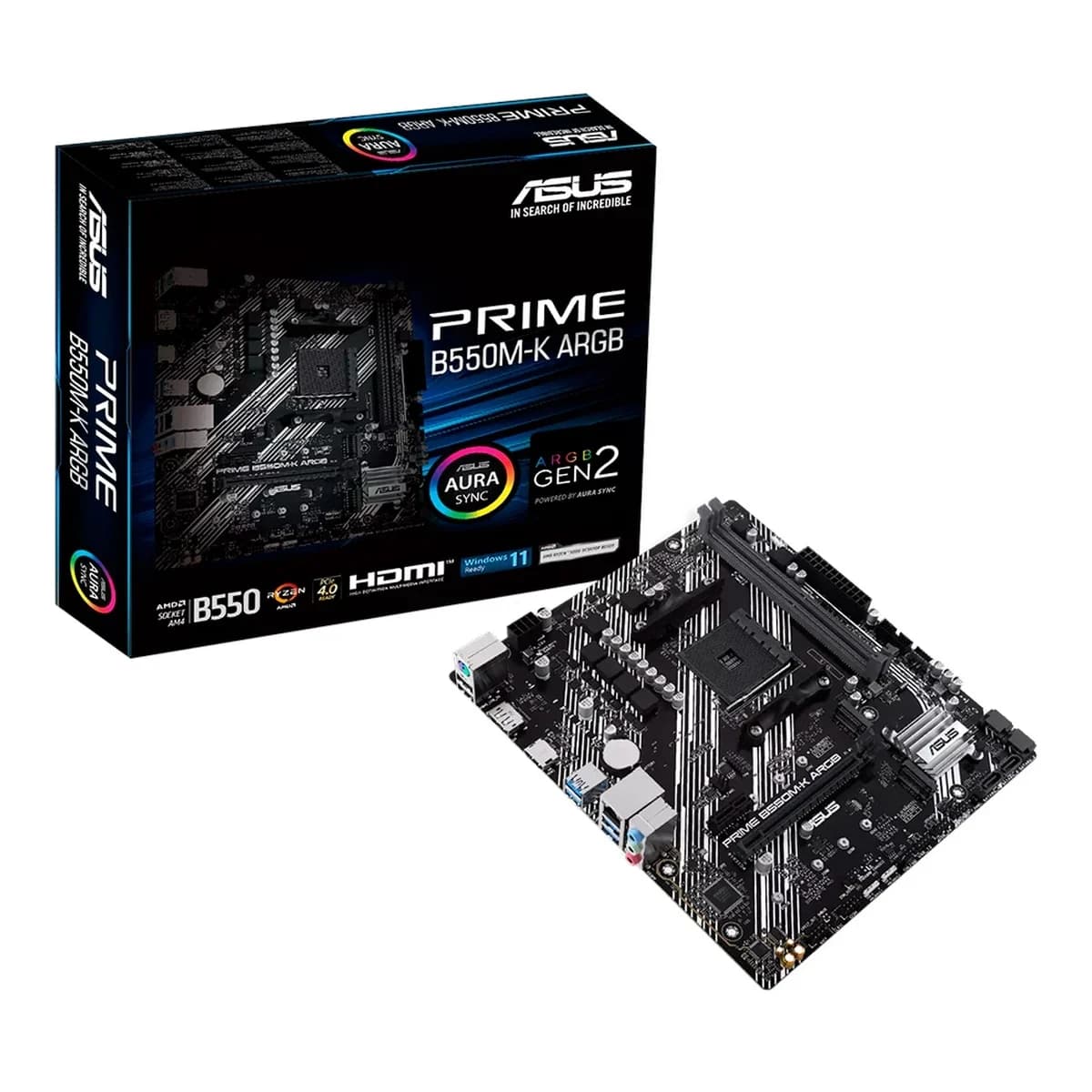 ASUS PRIME B550M-K ARGB AM4 B550 mATX Matična Ploča