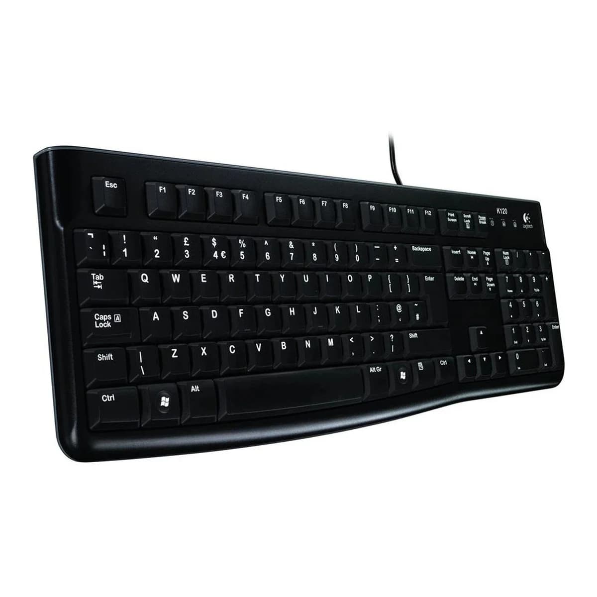 LOGITECH Tastatura Membranska K120, USB, Full, SLO Layout