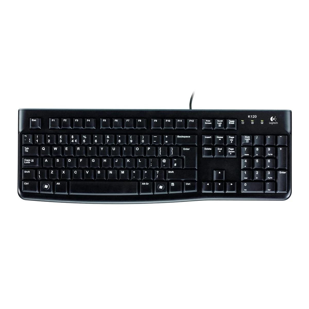 LOGITECH Tastatura Membranska K120, USB, Full, SLO Layout