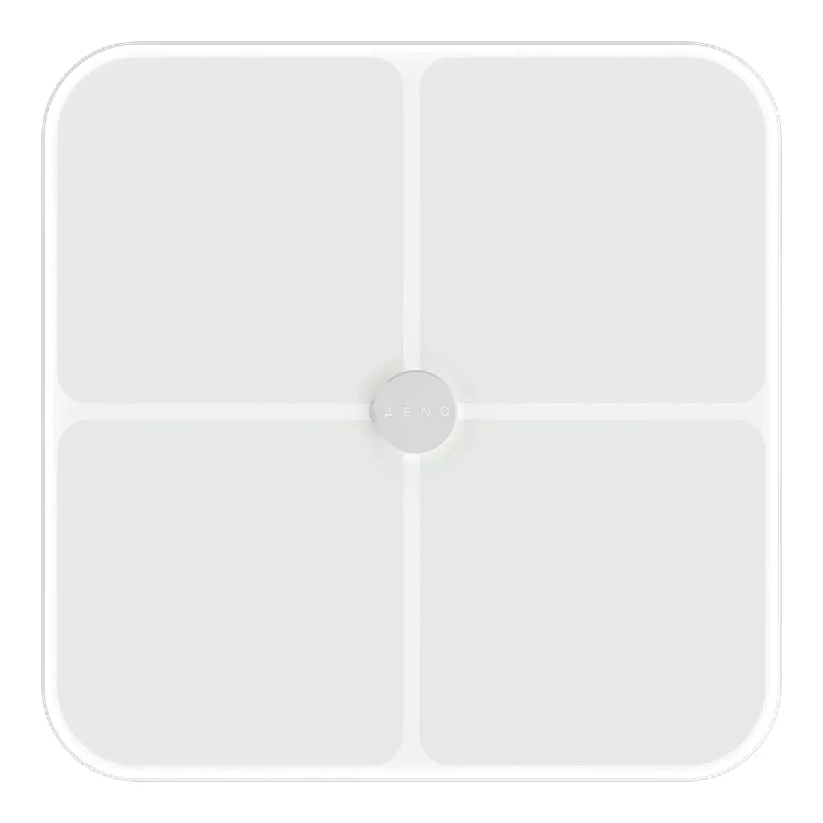 AENO Pametna vaga BS1S, Bluetooth, 15 parametara tijela, AENO App, Kaljeno staklo, Bijela