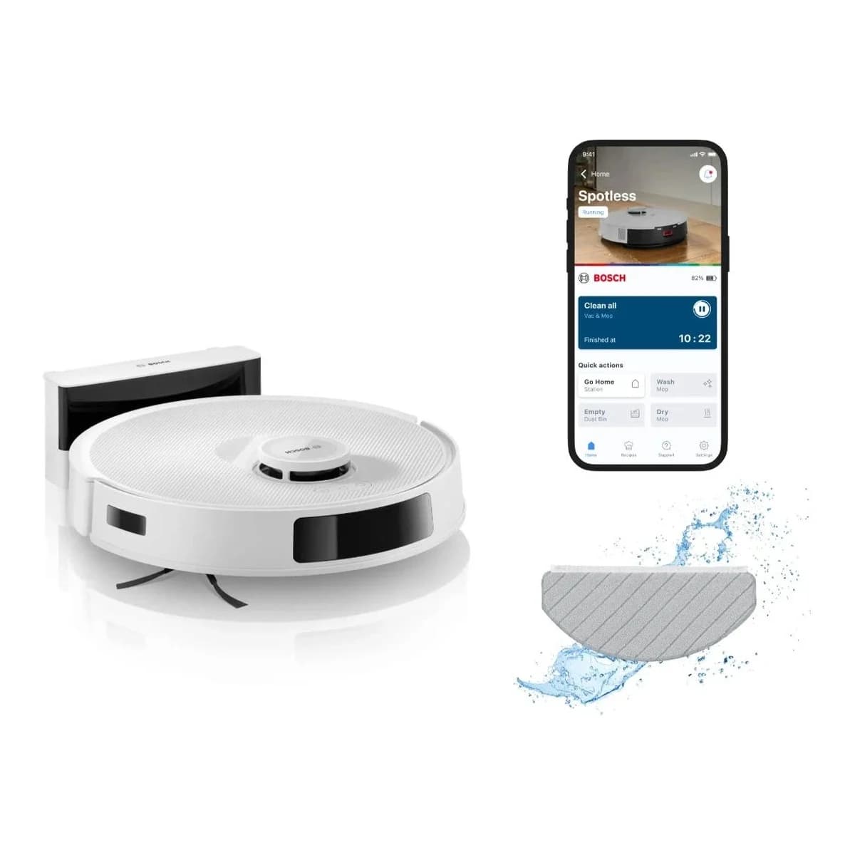BOSCH Robotski UsisivačSpotless, 11.000 Pa 360 LiDAR navigacija...