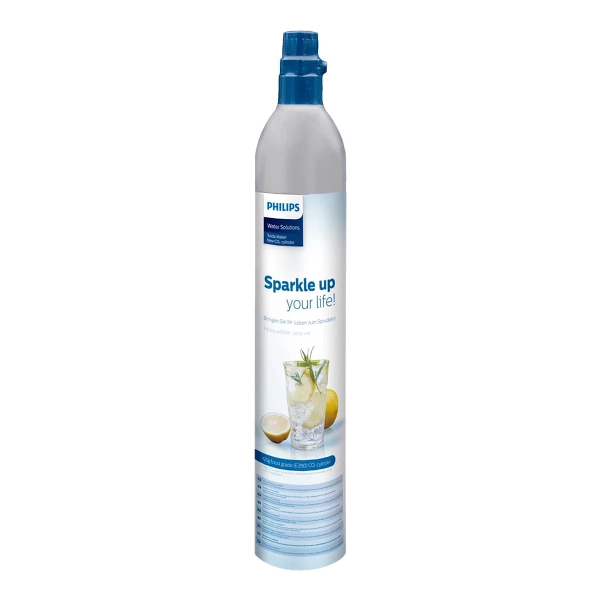 PHILIPS Cilinder za sodu vodu ADD913/10, Kapacitet 60L gazirane vode, Aluminijum visoke sigurnosti