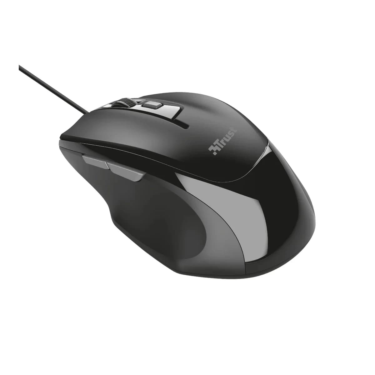 Trust Voca Comfortable miš žičani, easy-to-use, crni,800-2400 DPI, optički, 6 tipki, usb 2.0