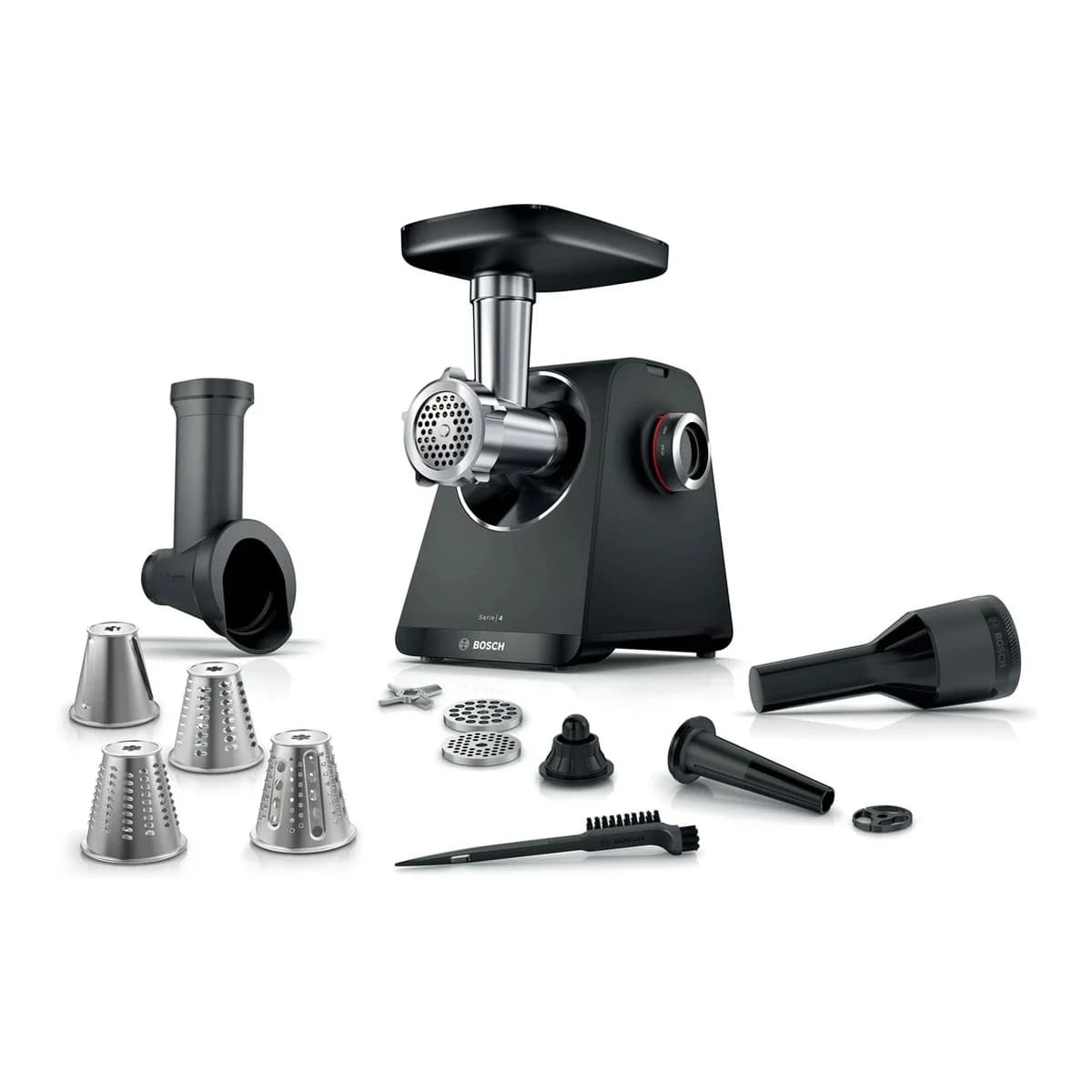 BOSCH mljevenje mesa CRNA Serie 4| 500W, 2.5 kg/min, Blok motora pri 1900W,