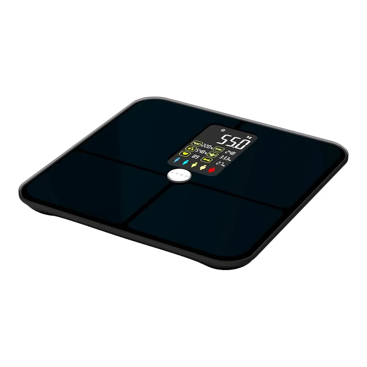 AENO Pametna vaga BS2S, Bluetooth, Mjerenje otkucaja srca, VA ekran, Analiza BMI, do 180kg