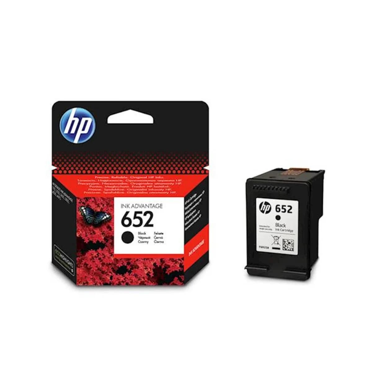 HP Cartridge F6V25AE No.652 Black