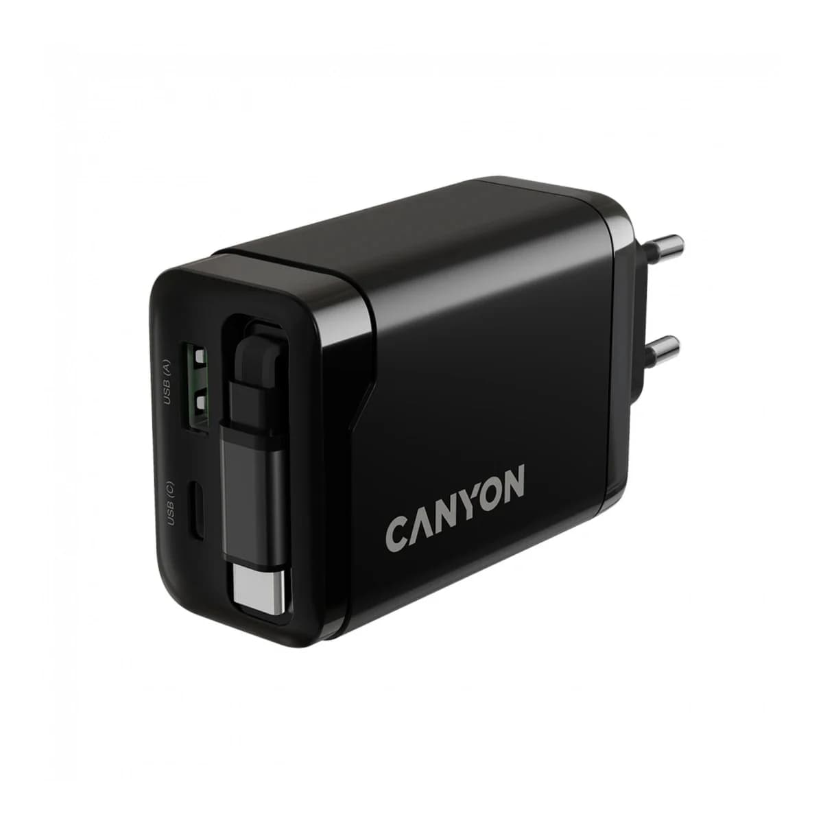 Canyon OnCharge 65RC Punjač 65W USB C PD QC Crni