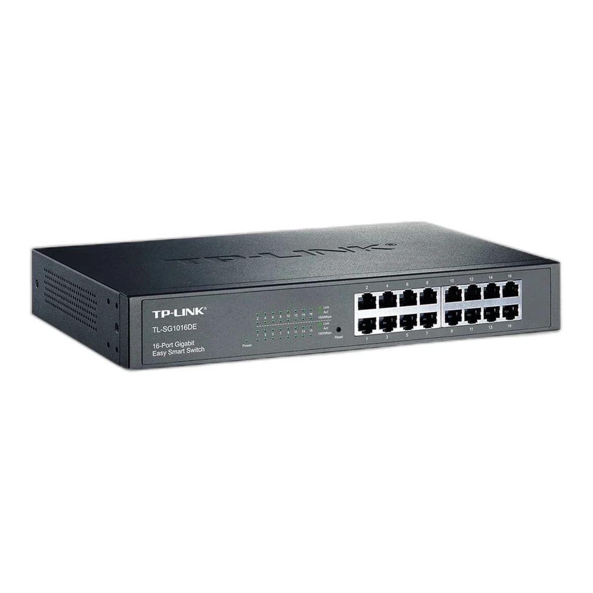 TP-LINK Switch 16-Port Gigabit TL-SG1016DE, Easy Smart, VLAN, QoS, IGMP Snooping, Rackmount