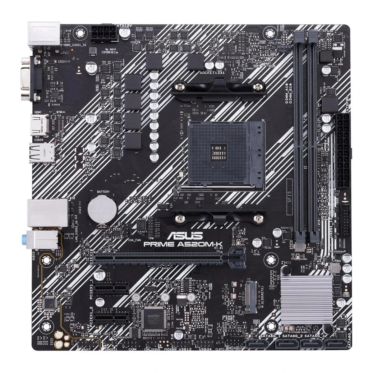 ASUS PRIME A520M-K AM4 mATX - DDR4, M.2, HDMI, SATA