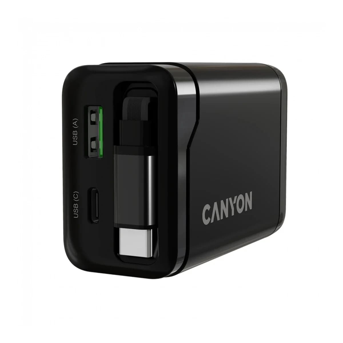 Canyon OnCharge 65RC Punjač 65W USB C PD QC Crni